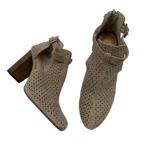 Crown and Ivy Quorra D'Orsay Suede Ankle Bootie Size 8.5 M